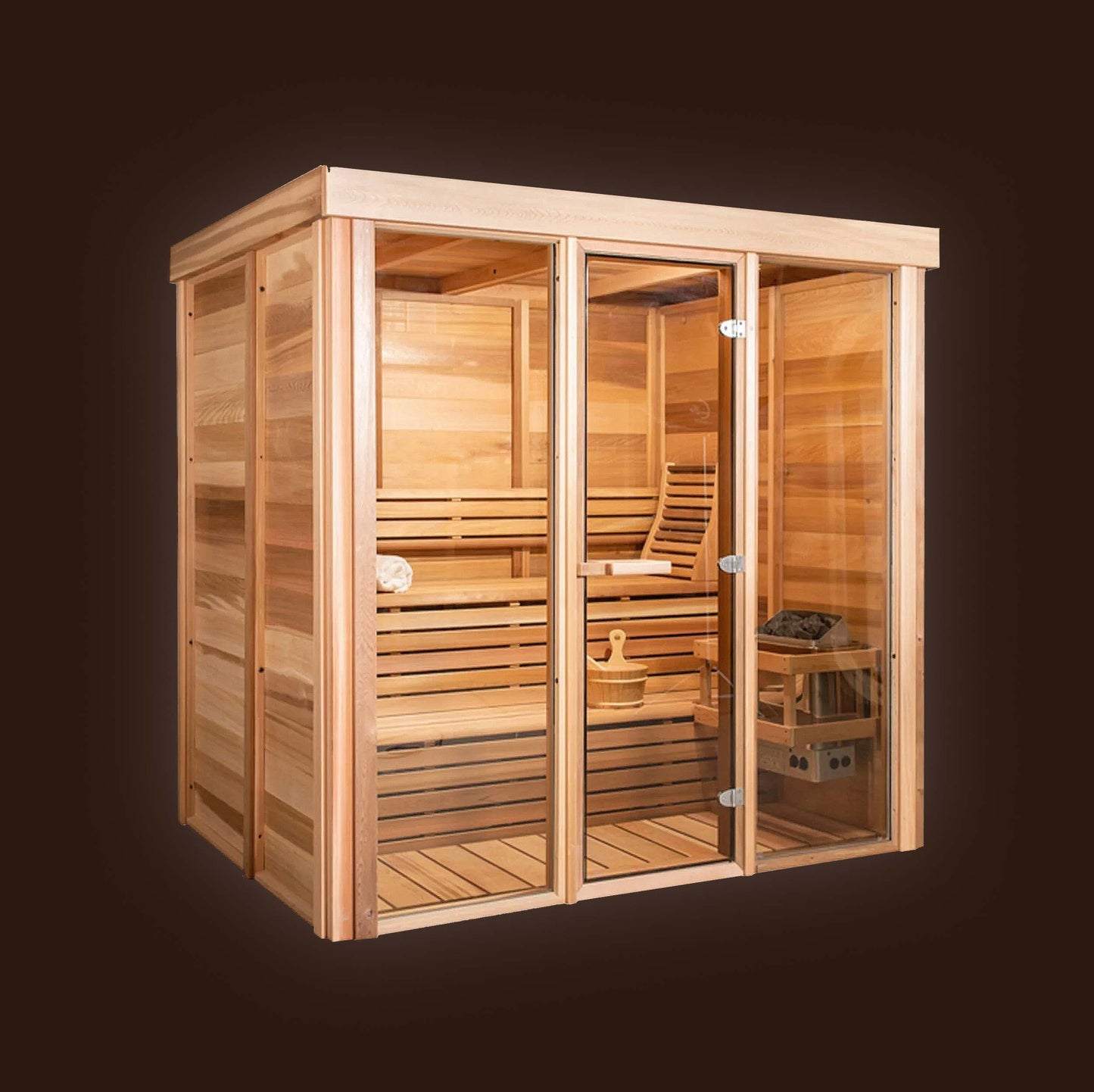 Modern 580 Minimalist Sauna - 5 person