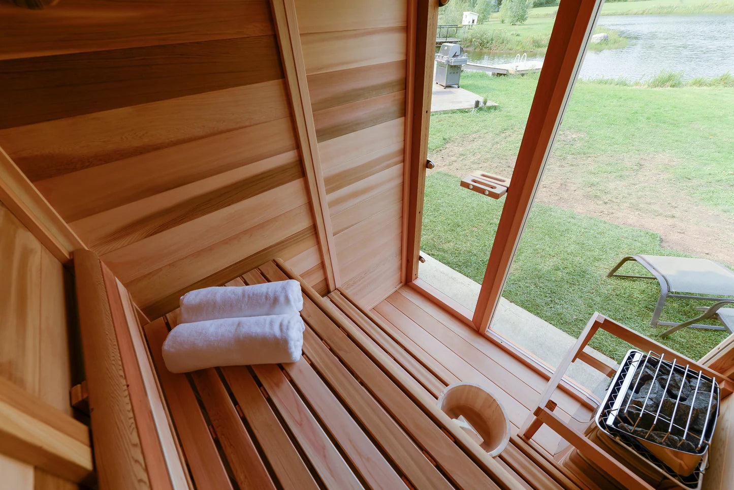 Modern 360 Minimalist Sauna - 3 person